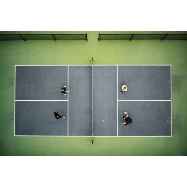 Pickleball Surface Pickelball Court Mat Portable 60 X 30ft Roll Mat Free Line Painting Service