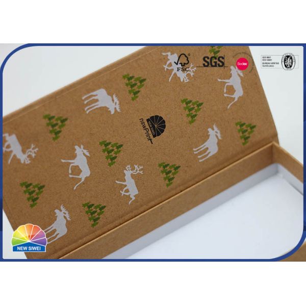 Red Color Hinged Lid Gift Box New Year Gift Paper Packaging Custom Printed