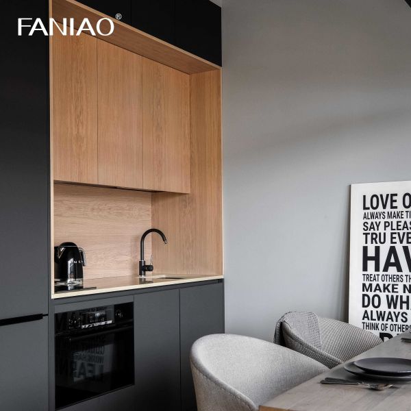 Custom Kitchen Countertop With Cabinet Mini Hotel Apartment Kitchenette Modular Melamine Kitchen Cabinets