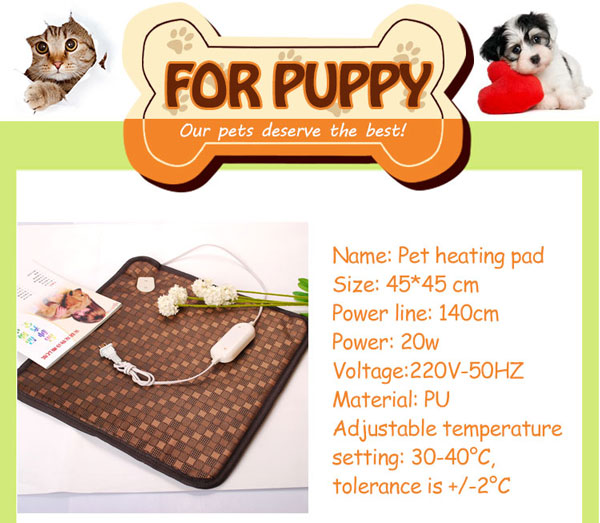 220V Pet Electric Heat Pad Heated Pet Bed China Factory Sale Dog Heated Pad