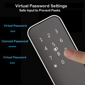 Aluminium Alloy NFC Card Keypad Door Lock For House Apartment Hotel Building