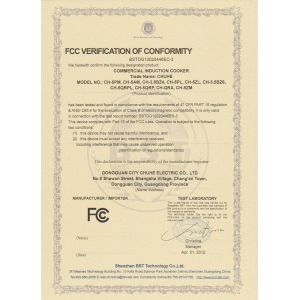 Dongguan City Chuhe Electric Co., Limited Certifications