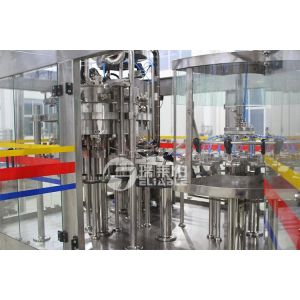 Screw Cap Carbonated Soft Drink Plant / Carbonated Drink Bottling Machine