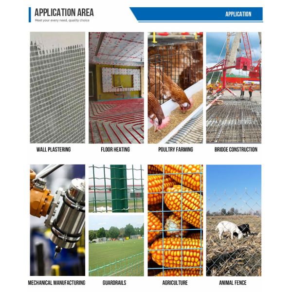 1mm-30mm PVC Coated Welded Wire Mesh Fence Panel For Garden Wall Building