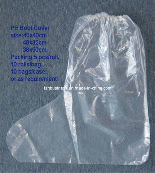 Buy Disposable PE Waterproof Plastic Boot Shoe Cover at wholesale prices