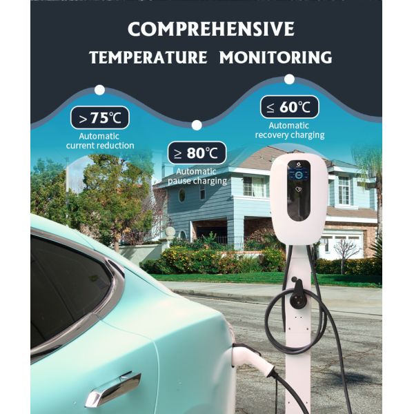 230V 11kw AC Single Phase EV Charger IP66 Wallbox EVSE Plug