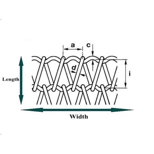 400mm 500mm Metal Wire Mesh Conveyor Flat Flex Belt With Chain