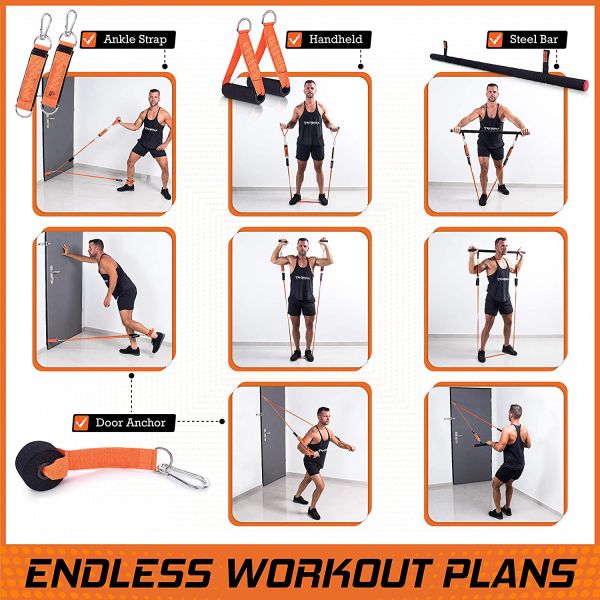 Yoga Pilates Bar Kit Triathlon Race Gear For Whole Body Workout