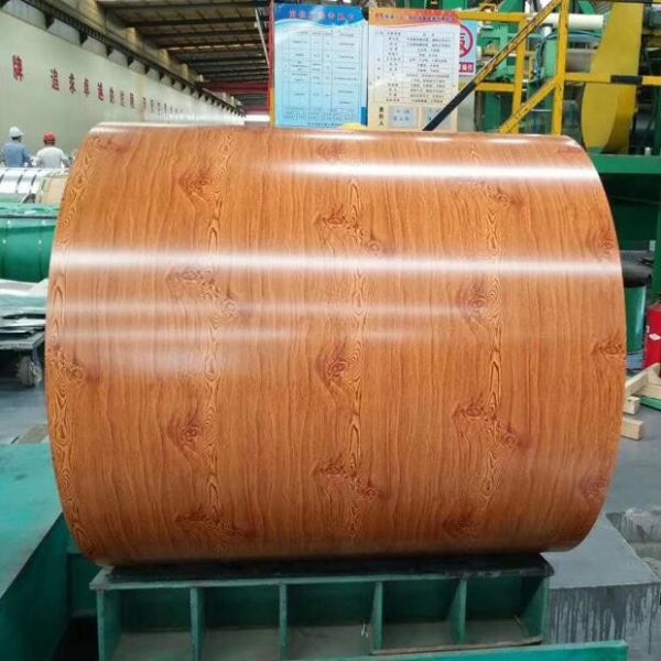 ASTM A755 Ppgi Steel Coil Wooden Grain Pattern 25-1500mm Width