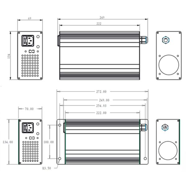 24V 25A Electric Motorcycle Battery Charger CC CV Smart Charging For Lithium Battery