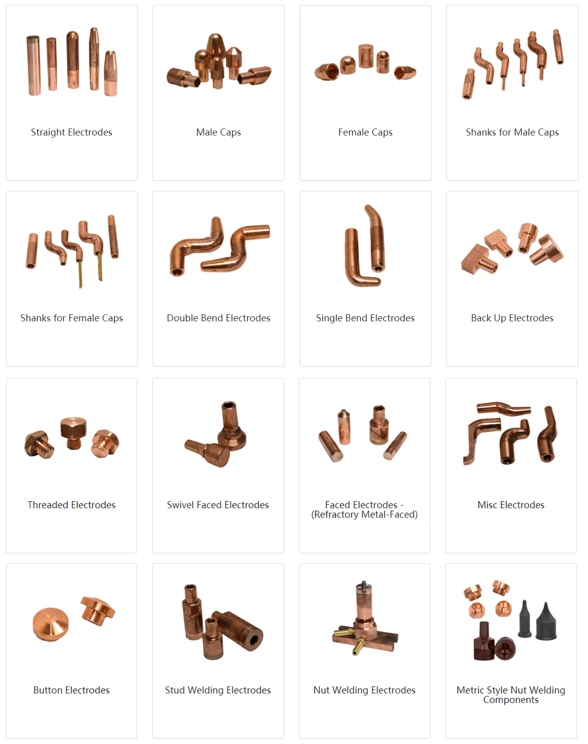 CuCrZr Pro Different Types Copper Electrode For Spot Welding