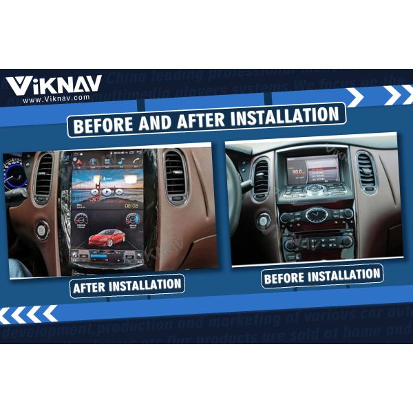 Viknav 12.1 Inch Car Stereo Autoradio For Infiniti QX50 EX25 2013-2020 Multimedia DVD Player GPS Navigation Head Unit