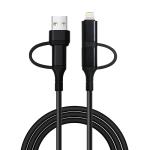 1M Customized Fast Data Transfer Braided Cable 4 in 1 USBA to TypeC and Type C
