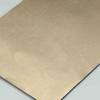 Eco Friendly Copper Brushed Aluminium Composite Panel Waterproof Glossy Acp Sheets