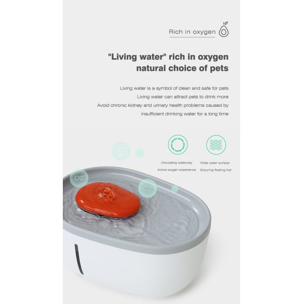 Dog Water Fountain Dispenser Pet Avocado Shaped Water Fountain 2000 ml Food grade