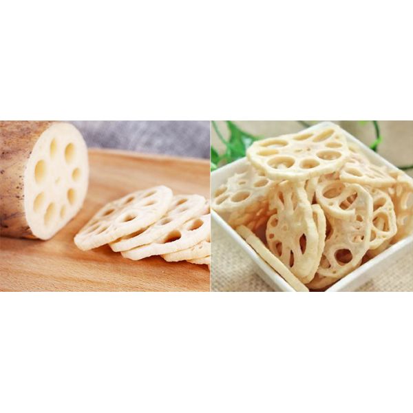 15kw Vacuum Fried Chips Machine Dia600*500 PLC Control For Lotus Root Crisp