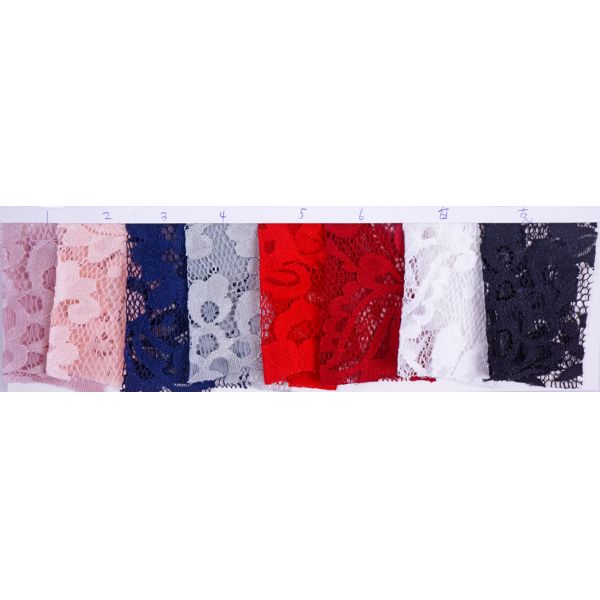 2017 Hot Sale Garment Accessories Strech French Lace Fabric with Different Color-
