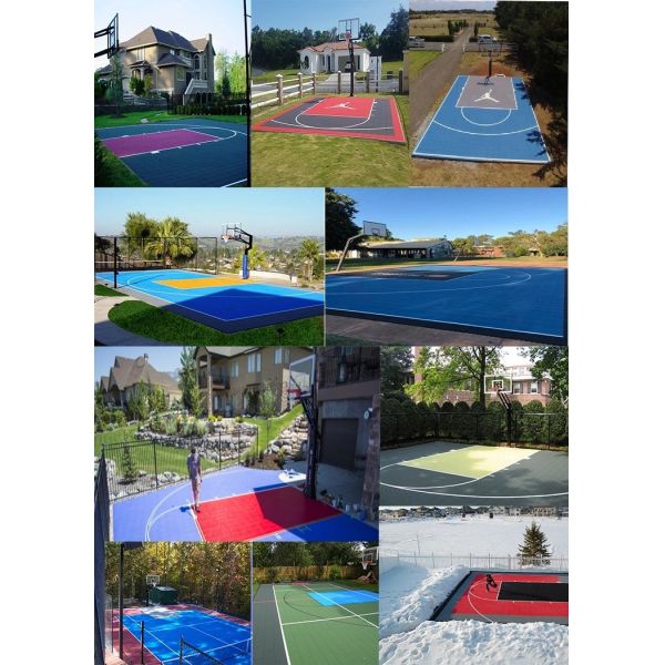 2500N Polypropylene Interlocking Tiles Anti Slip Outdoor Flooring