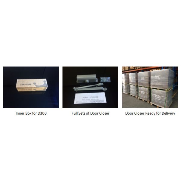 Silent Closing Small Door Closer Speed Adjustable Regular Arm For Residential Door