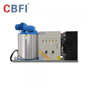 China 1000kg Capacity Air Cooled Small Flake Ice Machine For Home With Imported Compressor on sale