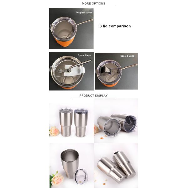 Vacuum Insulated SS304 Travel Tumbler Cup 30oz