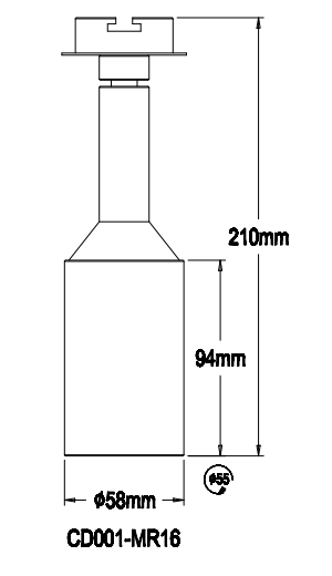 wall/ceiling mounted MR16 base cob led lamp 3w 5w with CE RoHS SAA certificates