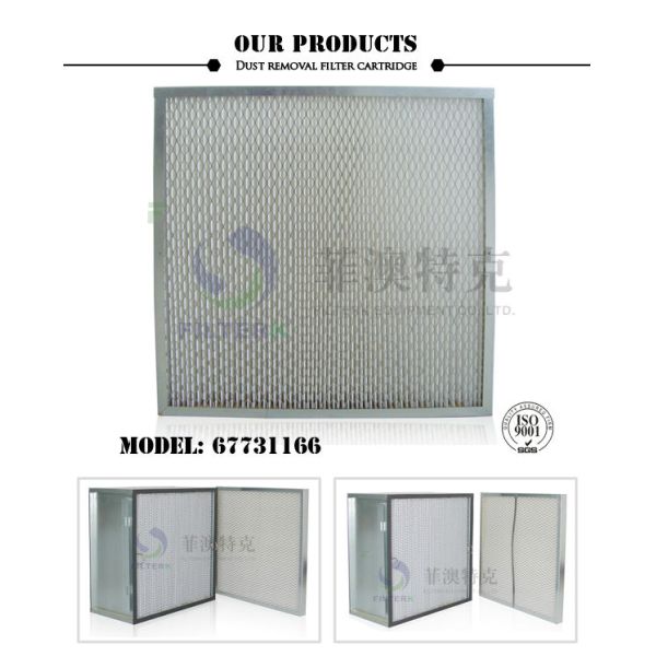 Substitute Air Filter Cartridge With Galvanized Diamond Mesh Liner 67731166 Model