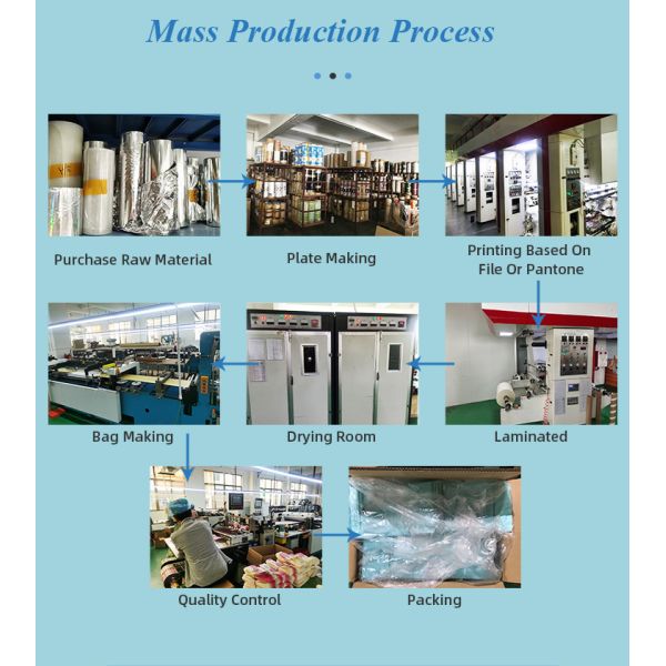 Custom Printed Plastic Dry Fruits Packing Bags Stand Up For Mango Banana Chips