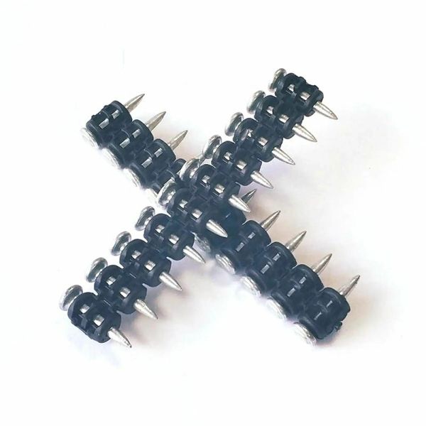 Smooth Cold Galvanizing Gas Nails For Building Construction Flat Head Type Steel Concrete row nails