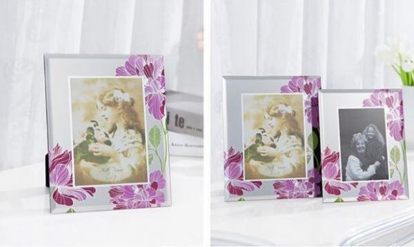 Buy Durable Solid Glass Wedding Photo Frames / Elegant Family Wall Art Picture Frames at wholesale prices