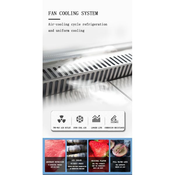 Single Temperature Meat Showcase Refrigerator