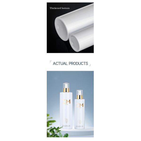 White plastic cosmetic hair mist alchohol packaging container continuous room hotel 500ml gold top 250ml spray bottle