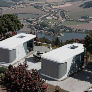 Quality Prefabricated Capsule House Modular Cabin for Camping Beach Backyard for sale