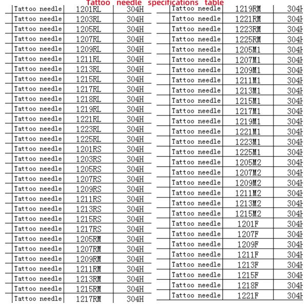 304 stainless steel needle tattoo needle eyebrow needle full specifications a variety of colors custom available.