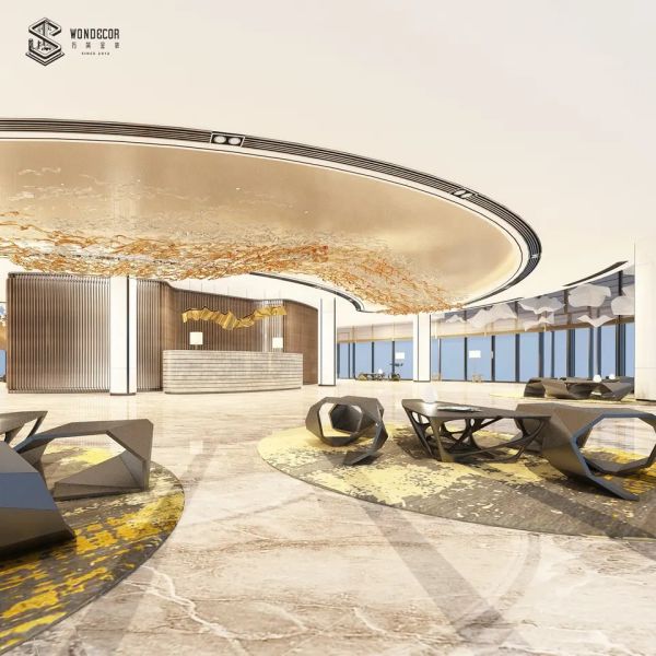 110cm Mirror Finish Metal Art Table Interior Decoration