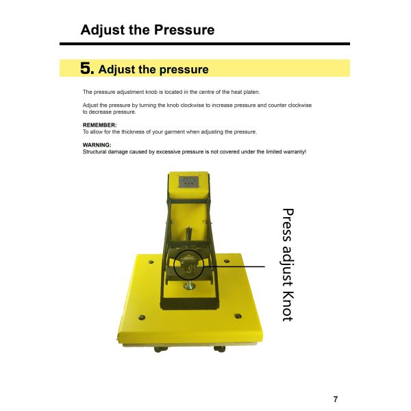 High Pressure Flat Heat Press Machine T Shirt Sublimation Printing Machine