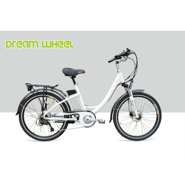 Gear Motor Electric Urban Bike 48V 500W With Tektro Hydraulic Disc Brake