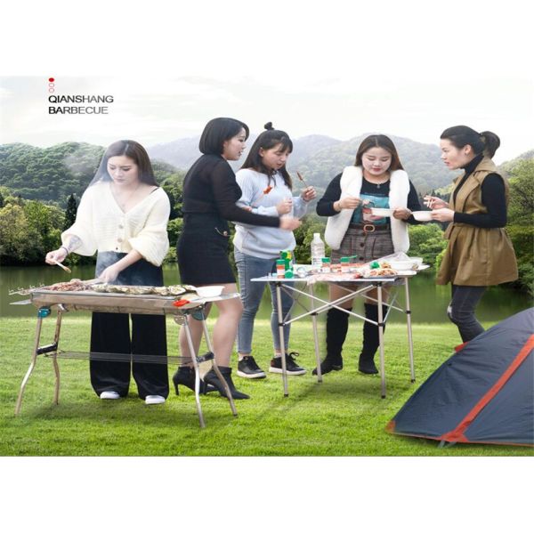 Factory price villa Easy Carry outdoor small charcoal Barbecue Grill for 3 people
