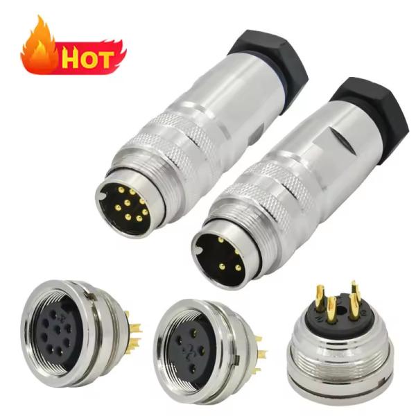 IEC 61076-2-101 Standard Circular Push Pull Connectors For Suitable OD 4-8mm Cable