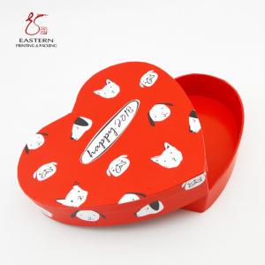 Quality Lovely Heart Shaped SGS Hard Cardboard Gift Boxes For Valentine