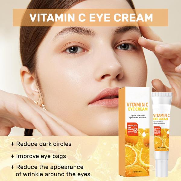 Lightening Soothing Vital C Vitamin C Serum Whitening Face Eye Serum For Dark Circles