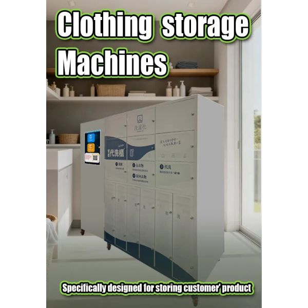 Self-Service Laundromat Vending Machine with 18 Months Warranty Wash & Pick-Up Function and Secure Locker Storage