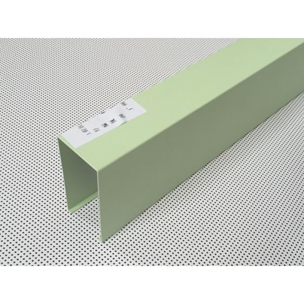 Galvanized Steel Light Blue Baffle Linear Metal Ceiling Powder Coated for Hospitals