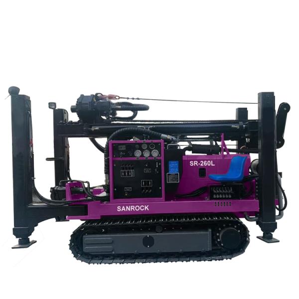 78kw Diesel Water Well Drill Rig Hydraulic Rotary Borehole Portable Water Drilling Rig