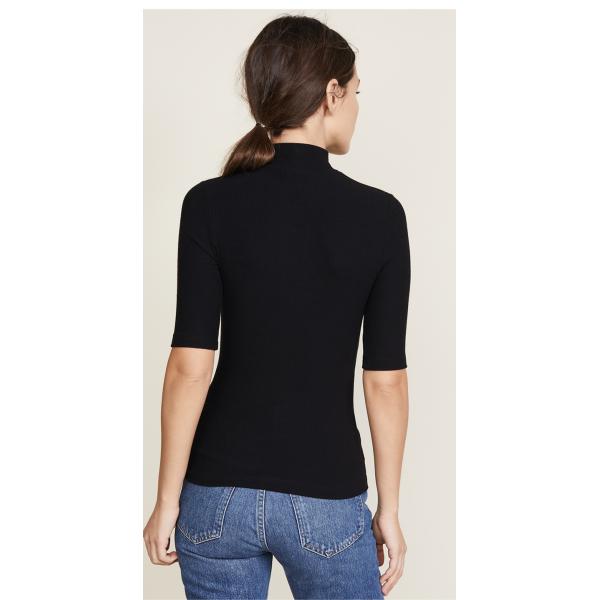 Simple Design Clothing Black T Shirt Women