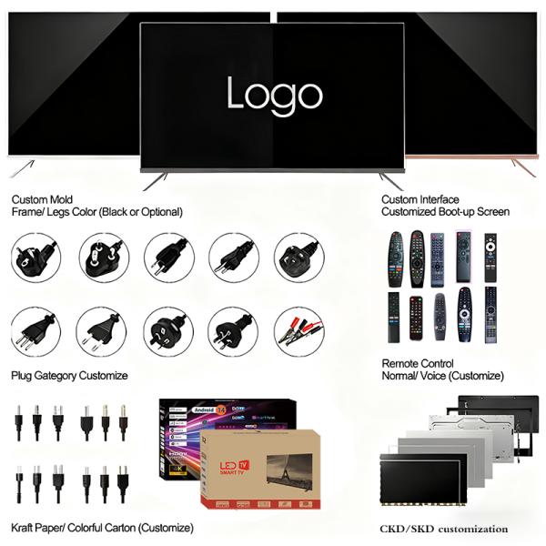 43 Inch 4K Hdr OLED Smart LED TV with Google TV 32-100 Inch TV Wall Mount