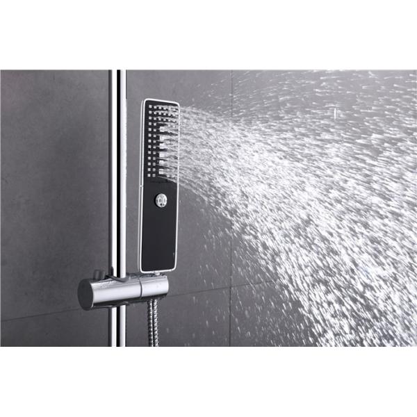 Automatic Thermostat Valve Rain Head Shower Kit , Hand Spray Concealed Thermostatic Mixer Shower