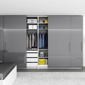 Quality Hettich Hafele Sliding Door Wardrobe Durable Modern Bedroom Closet for sale