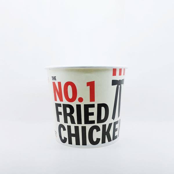 Food Grade Disposable Paper Buckets KFC Chicken Cup 64oz 85oz 130oz