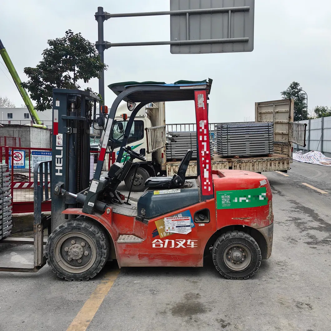 Warehouse Four Wheel Gasoline LPG Engine Drive Fork Lift Truck 3.5 Ton Rough All-Terrain Heavy Hydraulic Diesel Forklift for Sale